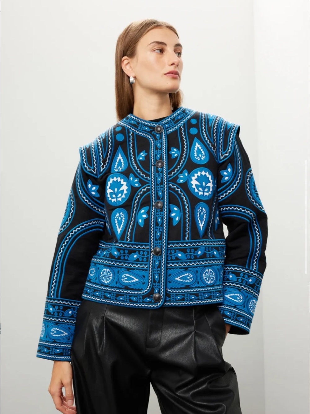 Sea New York Gael Embroidered Jacket in Size S
